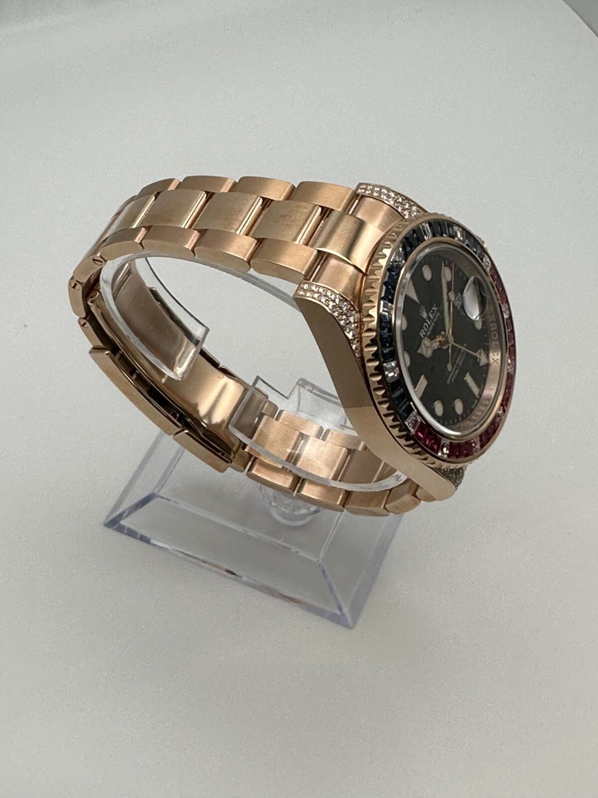 2025 Watch GMT-Master II 1267555SARU 'SARU' Rose Gold Black Dial Diamond Bezel - Image 1