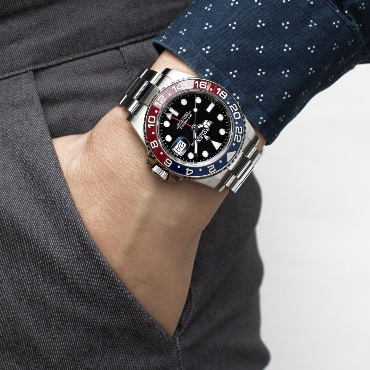 2025 Watch GMT-Master II 126710BLRO 'Pepsi' Stainless Steel Black Dial Oyster (2022) - Image 6