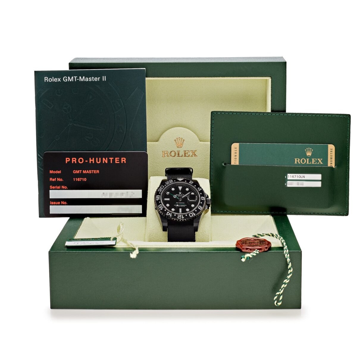 2025 Watch GMT-Master II 116710LN Pro Hunter Stealth Black-PVD Steel - Image 3
