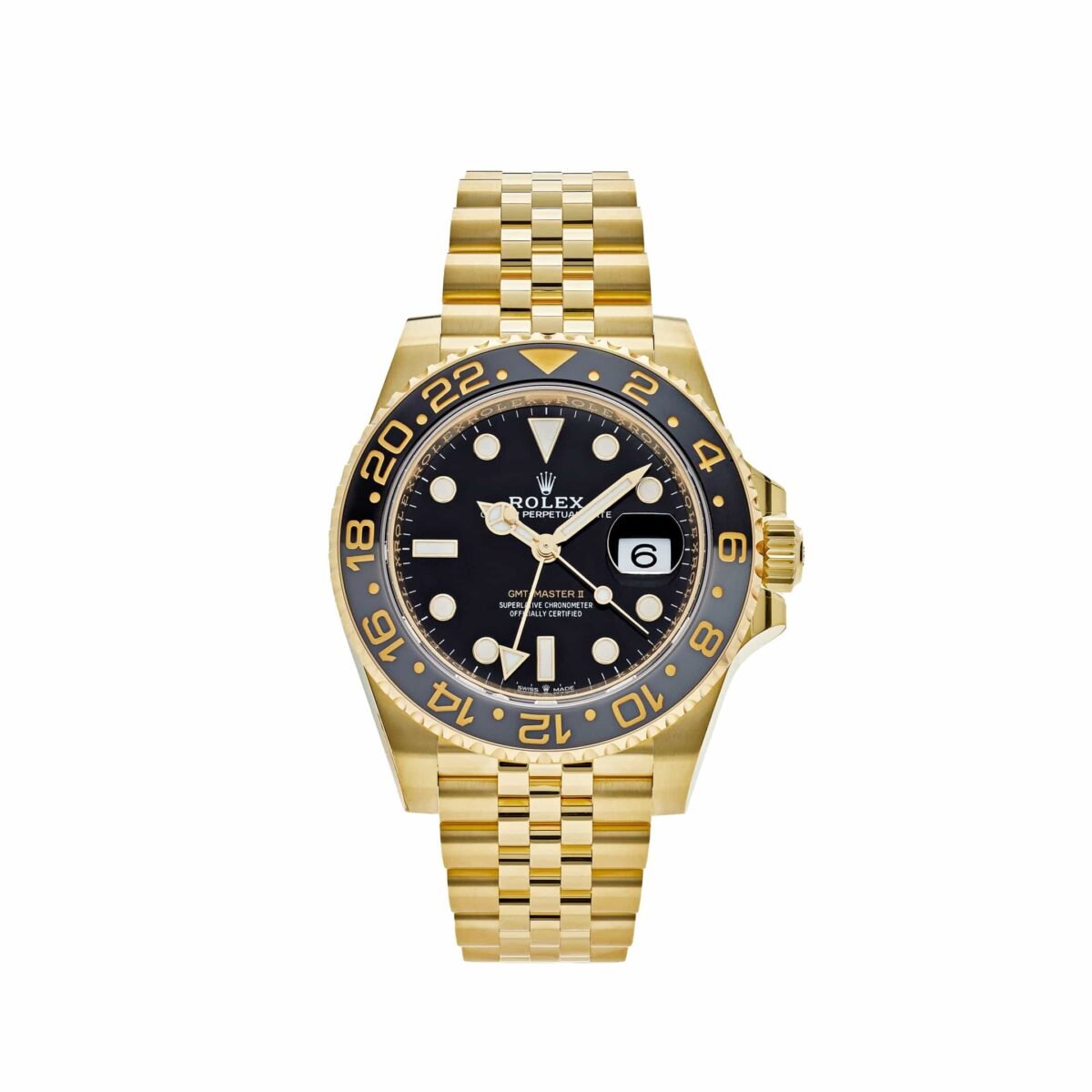 2025 Watch GMT-Master II 126718GRNR Yellow Gold Black Dial Jubilee (2024) - Image 6