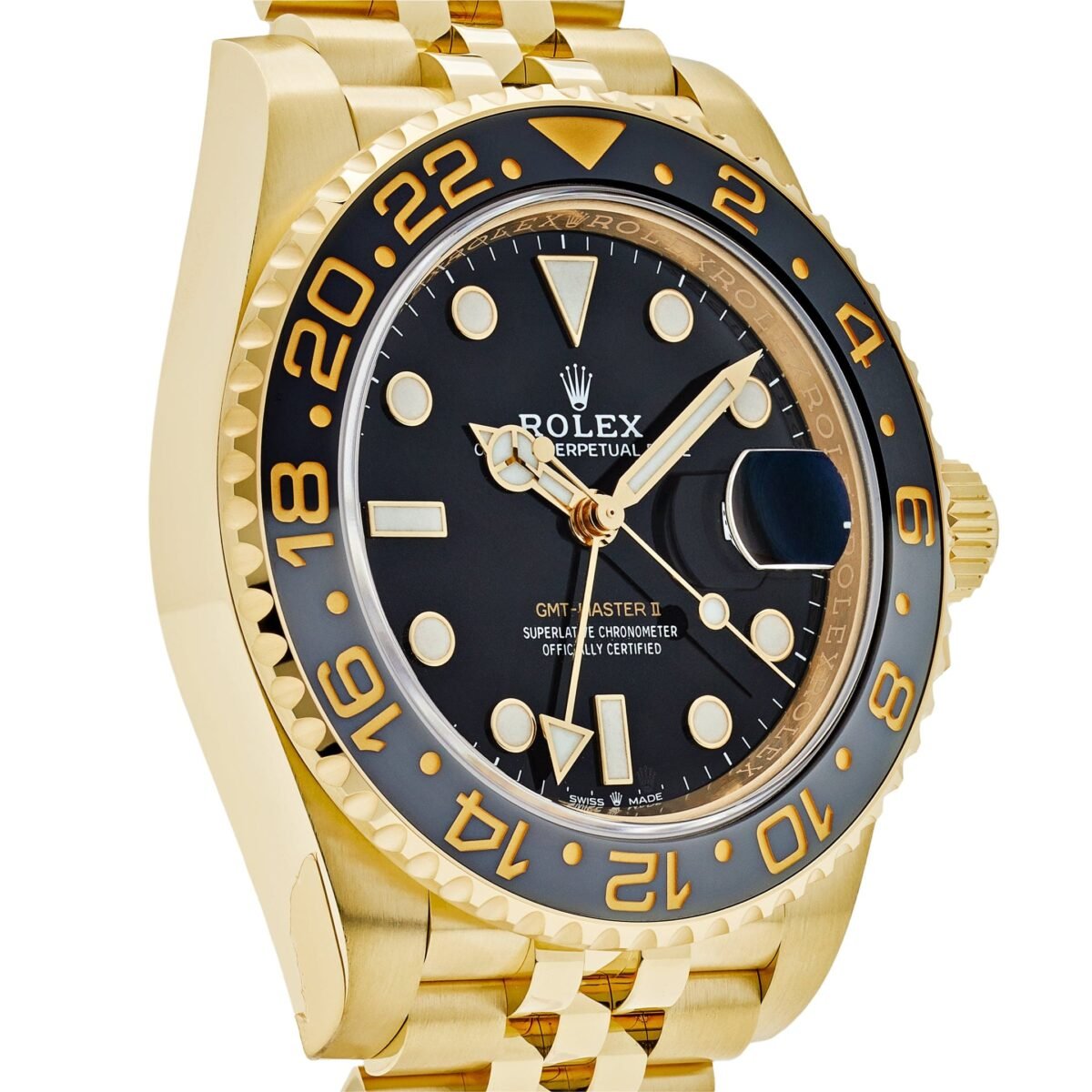 2025 Watch GMT-Master II 126718GRNR Yellow Gold Black Dial Jubilee (2024) - Image 7
