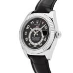 2025 Watch Sky-Dweller 326139 White Gold Black Dial Leather Strap - Image 8