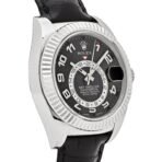 2025 Watch Sky-Dweller 326139 White Gold Black Dial Leather Strap - Image 9