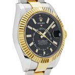 2025 Watch Sky-Dweller 326933 Stainless Steel Yellow Gold Black Dial (2020) - Image 4