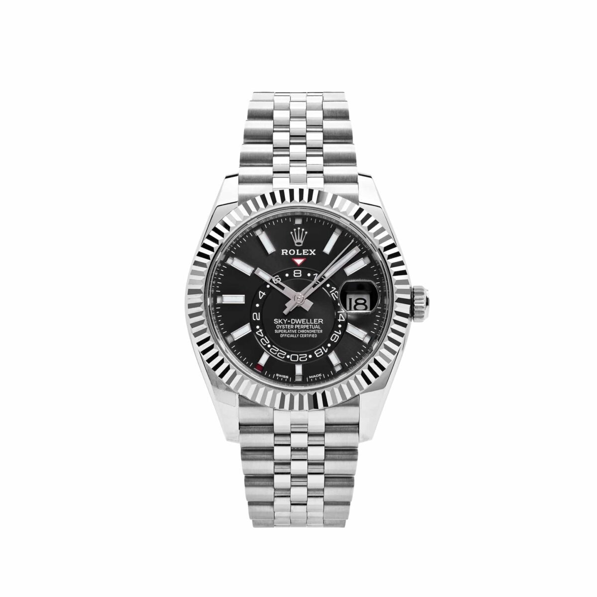 2025 Watch Sky-Dweller 326934 Stainless Steel Black Dial Jubilee (2023) - Image 6