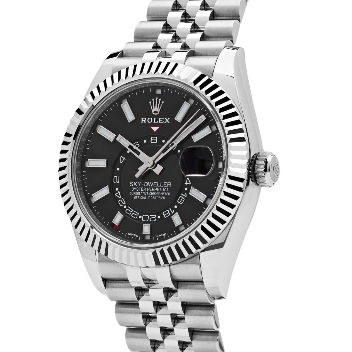 2025 Watch Sky-Dweller 326934 Stainless Steel Black Dial Jubilee (2023) - Image 8
