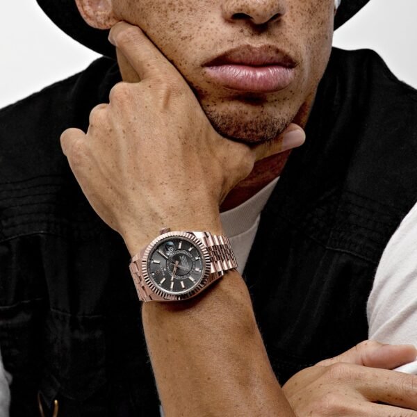 2025 Watch Sky-Dweller 336935 Everose Gold Slate Dial Jubilee