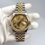 2025 Watch Sky-Dweller 326933 Stainless Steel Yellow Gold Champagne Dial - Image 3
