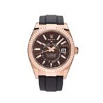 2025 Watch Sky-Dweller 326235 Rose Gold Brown Chocolate Dial Oysterflex - Image 2