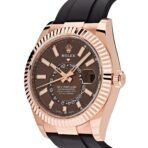 2025 Watch Sky-Dweller 326235 Rose Gold Brown Chocolate Dial Oysterflex - Image 3