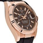 2025 Watch Sky-Dweller 326235 Rose Gold Brown Chocolate Dial Oysterflex - Image 4