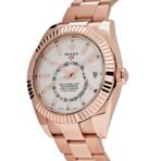 2025 Watch Sky-Dweller 326935 Rose Gold White Dial