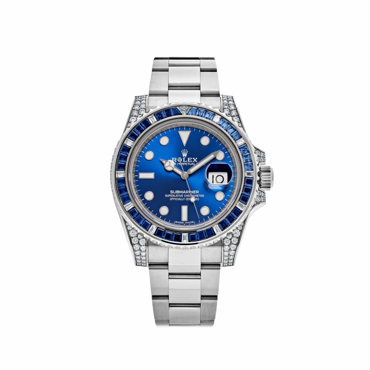 2025 Watch Submariner Date 116659SABR White Gold Blue Dial Sapphire Diamond Bezel (2019) - Image 1