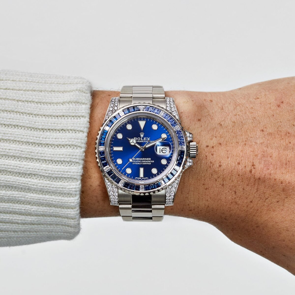 2025 Watch Submariner Date 116659SABR White Gold Blue Dial Sapphire Diamond Bezel (2019) - Image 2