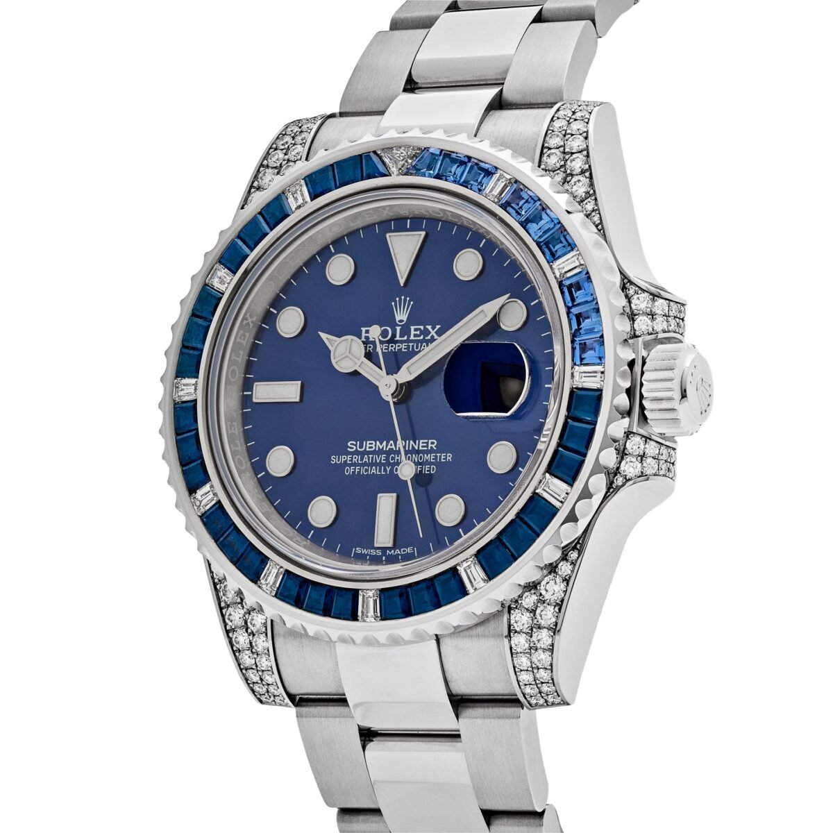 2025 Watch Submariner Date 116659SABR White Gold Blue Dial Sapphire Diamond Bezel (2019) - Image 6