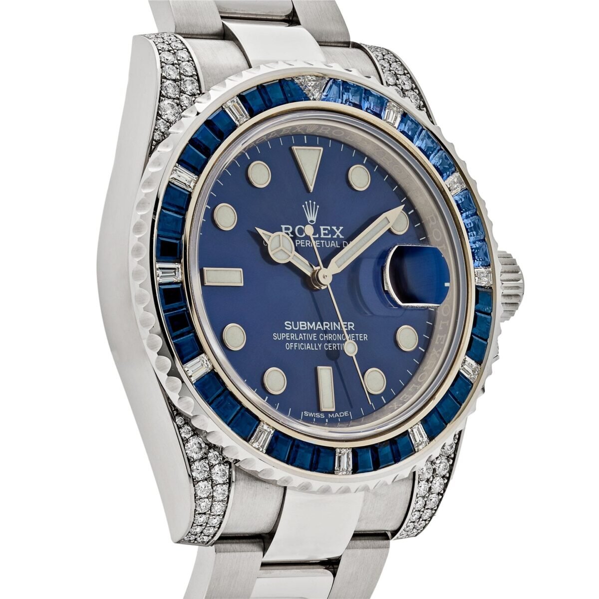 2025 Watch Submariner Date 116659SABR White Gold Blue Dial Sapphire Diamond Bezel (2019) - Image 3