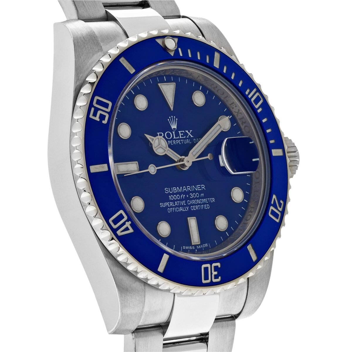 2025 Watch Submariner Date 116619LB White Gold Blue Dial Blue Bezel - Image 3