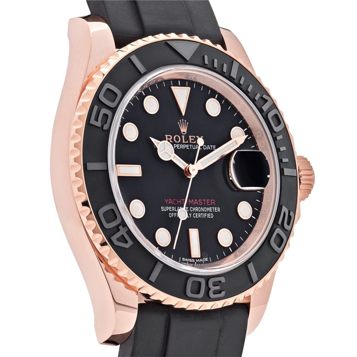 2025 Watch Yacht-Master 116655 Rose Gold Black Dial - Image 3