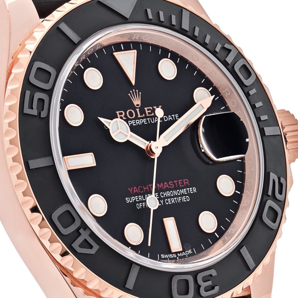 2025 Watch Yacht-Master 116655 Rose Gold Black Dial - Image 2