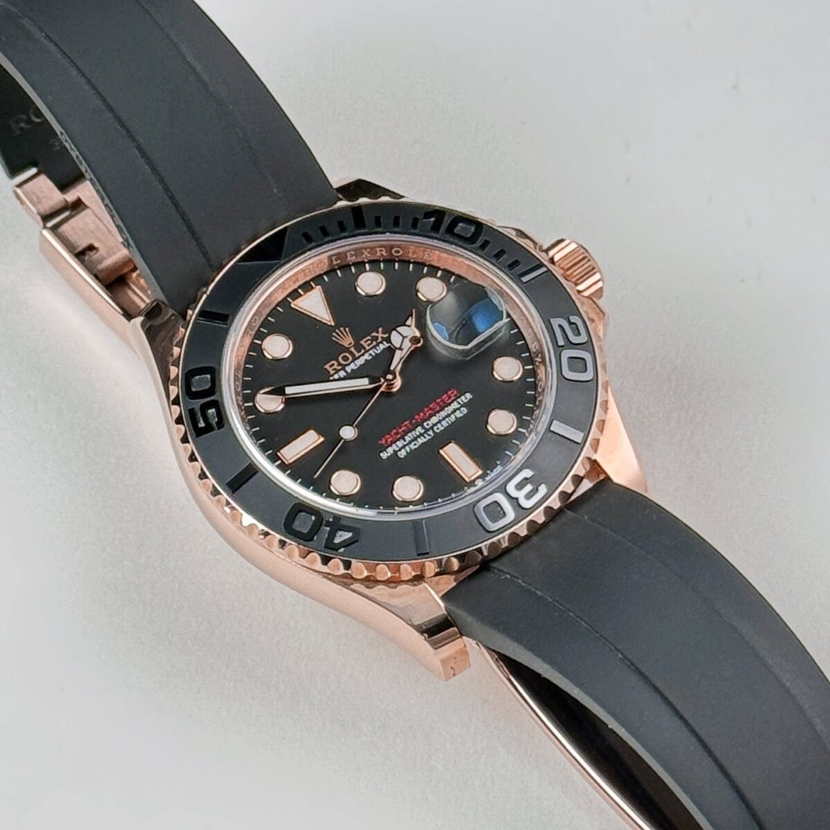 2025 Watch Yacht-Master 126655 Rose Gold Black Dial (2020) - Image 12