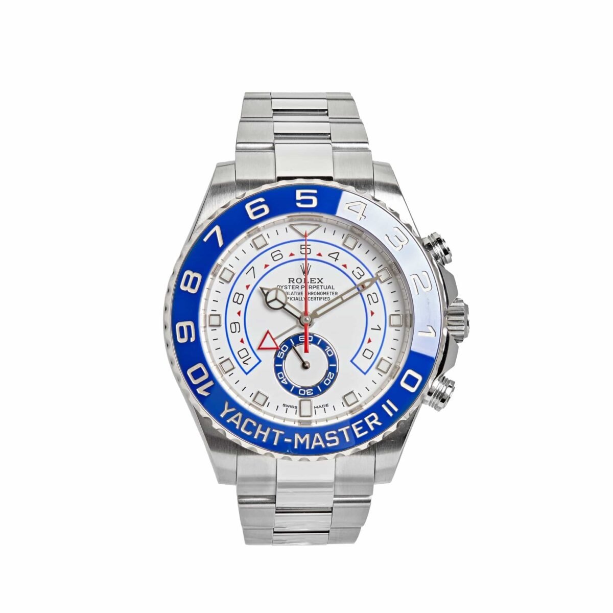 2025 Watch Yacht-Master II Stainless Steel Mercedes Hand White Dial 116680 (2023) - Image 9