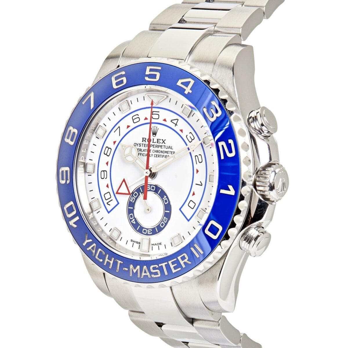 2025 Watch Yacht-Master II Stainless Steel Mercedes Hand White Dial 116680 (2023) - Image 7