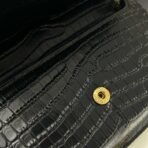 CASSANDRE PHONE HOLDER IN SHINY CROCODILE-EMBOSSED LEATHER - Image 10