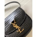 KAIA SMALL SATCHEL IN SHINY CROCODILE-EMBOSSED LEATHER - Image 5