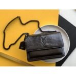 SUNSET MEDIUM IN CROCODILE-EMBOSSED LEATHER - Image 9