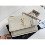 SUNSET MEDIUM IN CROCODILE-EMBOSSED LEATHER - Image 9