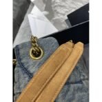 PUFFER SMALL IN SUEDE AND DENIM - Image 8