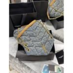 PUFFER SMALL IN SUEDE AND DENIM - Image 6