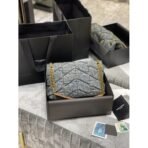 PUFFER SMALL IN SUEDE AND DENIM - Image 5