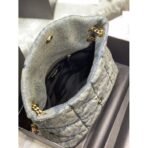 PUFFER SMALL IN SUEDE AND DENIM - Image 3