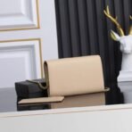 UPTOWN CHAIN WALLET IN GRAIN DE POUDRE EMBOSSED LEATHER - Image 8