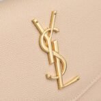 UPTOWN CHAIN WALLET IN GRAIN DE POUDRE EMBOSSED LEATHER - Image 3