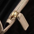 CASSANDRE ENVELOPE CHAIN WALLET IN GRAIN DE POUDRE LEATHER - Image 12