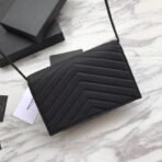 CASSANDRE ENVELOPE CHAIN WALLET IN GRAIN DE POUDRE LEATHER - Image 5