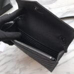 CASSANDRE ENVELOPE CHAIN WALLET IN GRAIN DE POUDRE LEATHER - Image 12