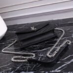 CASSANDRE ENVELOPE CHAIN WALLET IN GRAIN DE POUDRE LEATHER - Image 6