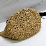 PANIER SMALL IN RAFFIA AND VEGETABLE-TANNED LEATHER - Image 5