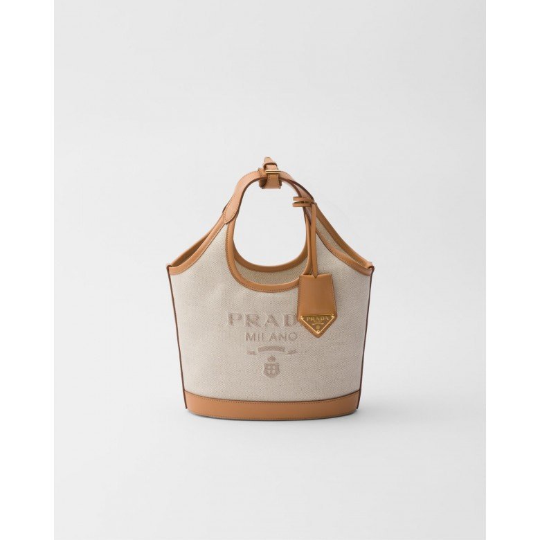 DM_20240520154056_001-780x780-1.jpg Linen blend and leather mini-buckle bag - Image 1