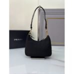 Re-Nylon and brushed leather mini-bag - Image 8