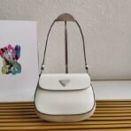 Prada Cleo brushed leather shoulder bag with flap - Image 8