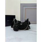 Prada Re-Edition 2005 satin bag with crystals - Image 9