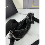 Prada Re-Edition 2005 satin bag with crystals - Image 13