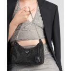 Prada Re-Edition 2005 satin bag with crystals - Image 11