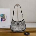 Prada Cleo satin bag with crystals - Image 9