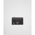 Saffiano leather shoulder bag