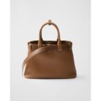 Prada Buckle medium leather handbag with belt